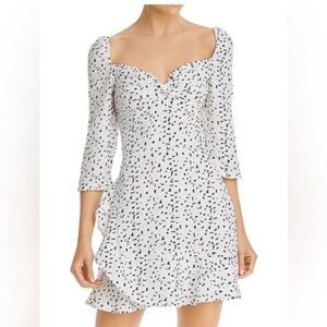 NWT Rahi White and Black Polka Dot Dress